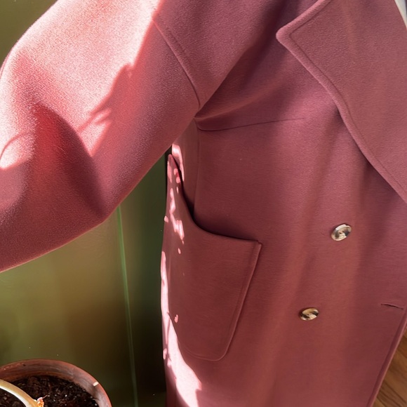 Lassiva Oversized Long Full Length Coat Burnt Orange Brick Red Rust Brown Copper - Picture 6 of 14